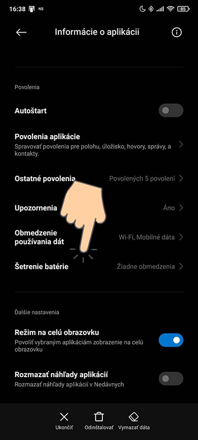 Spravca aplikacii_vypnutie obmedzeni baterie_4_5