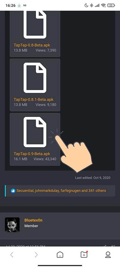 Tap Tap aplikacia_gesto poklepania po chrbte smartfonu_1