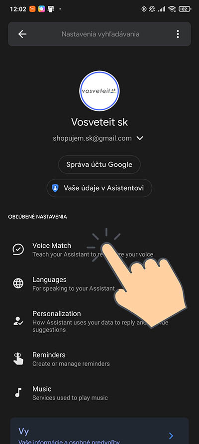 Zapnutie funkcie Hey Googe v Xiaomi_5