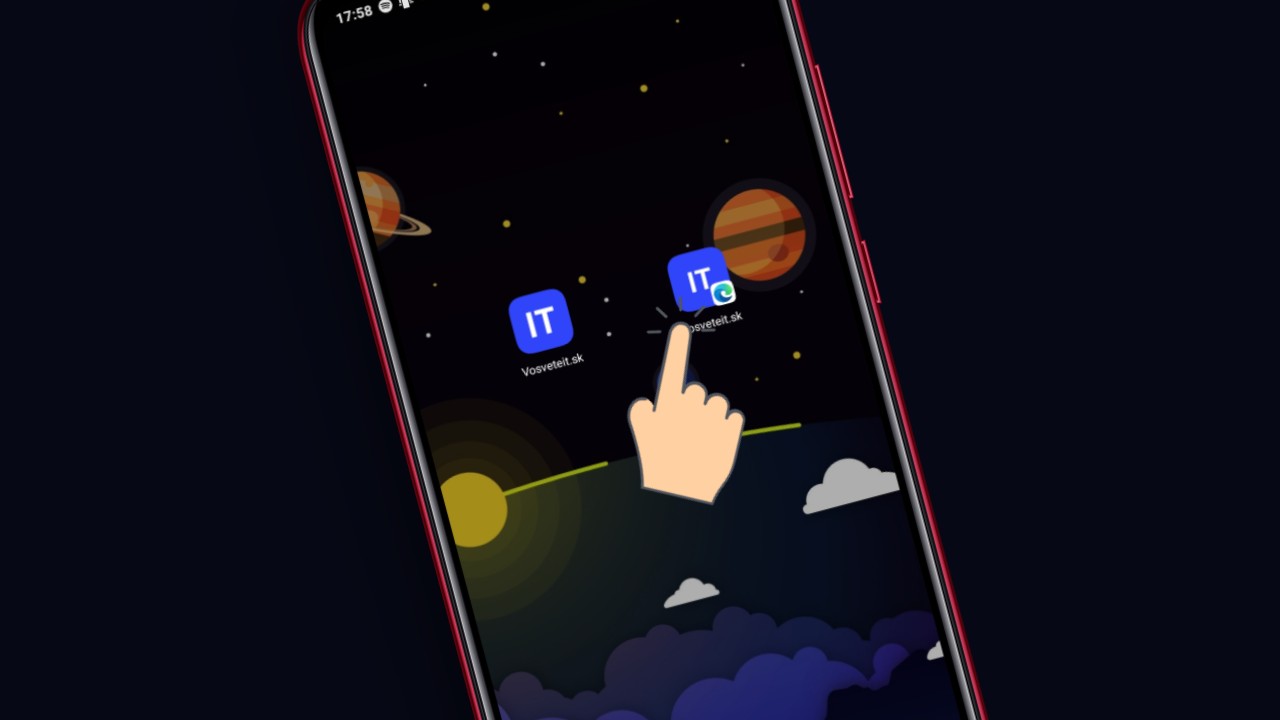 ako vytvorit odkaz na web na uvodnej obrazovke androidu