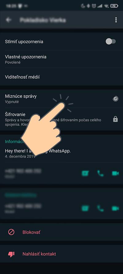 funkcia miznucich sprav_1