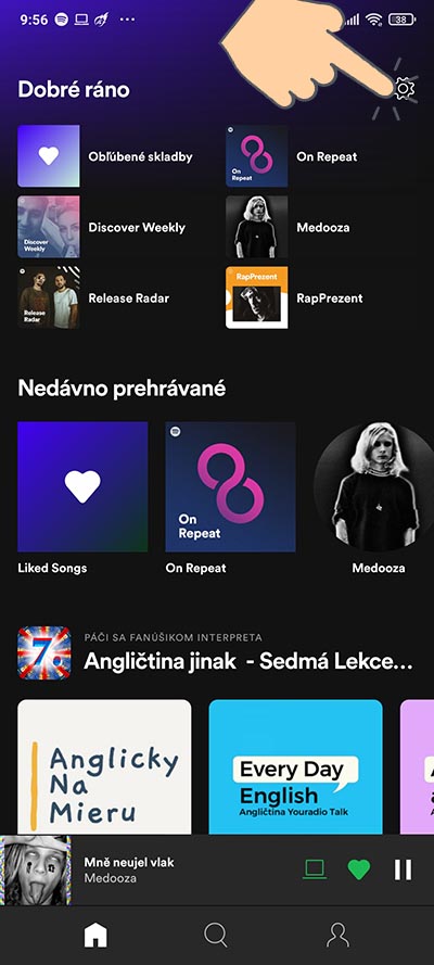 prepnutie Spotify aplikacie do rezimu Offline_1