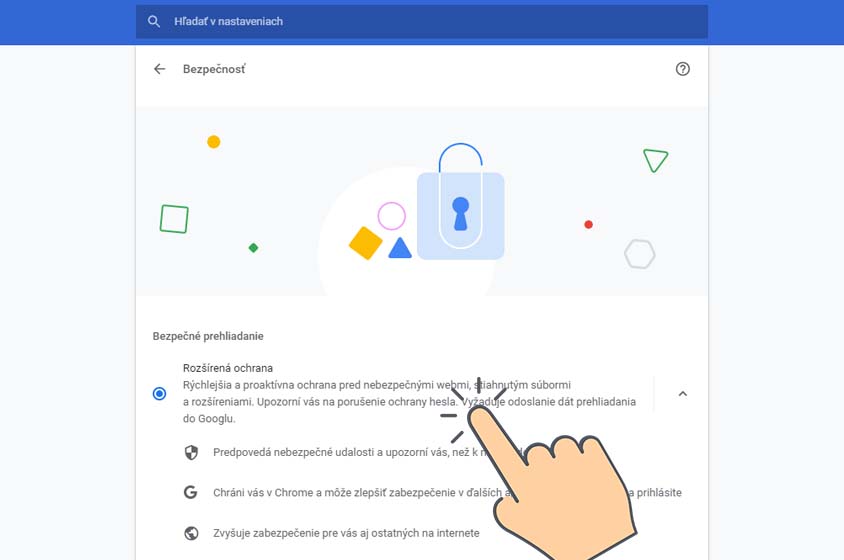 Google Chrome_Rozšírená ochrana_3