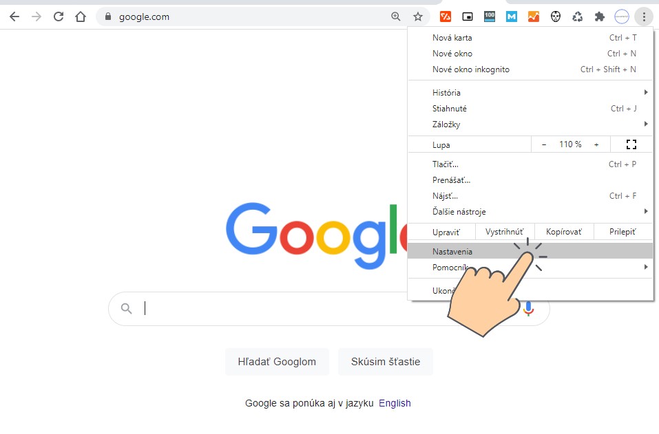 Google Chrome_nastavenie synchronizacie_pocitac a smartfon