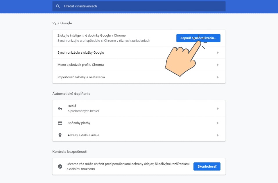 Google Chrome_zapnutie synchronizacie_medzi pocitacom a mobilom_2