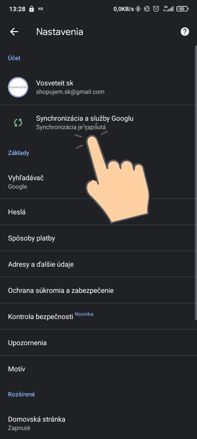 Nastavenie synchronizacie smartfon_pocitac_dodatocne nastavenia_1