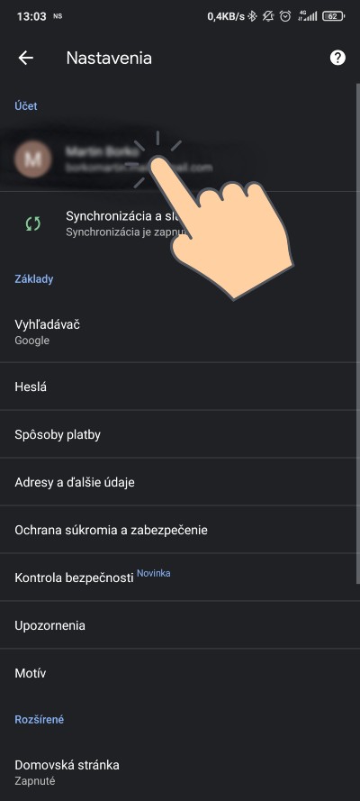 nastavenia synchronizacie chrome pocitac smartfon_5