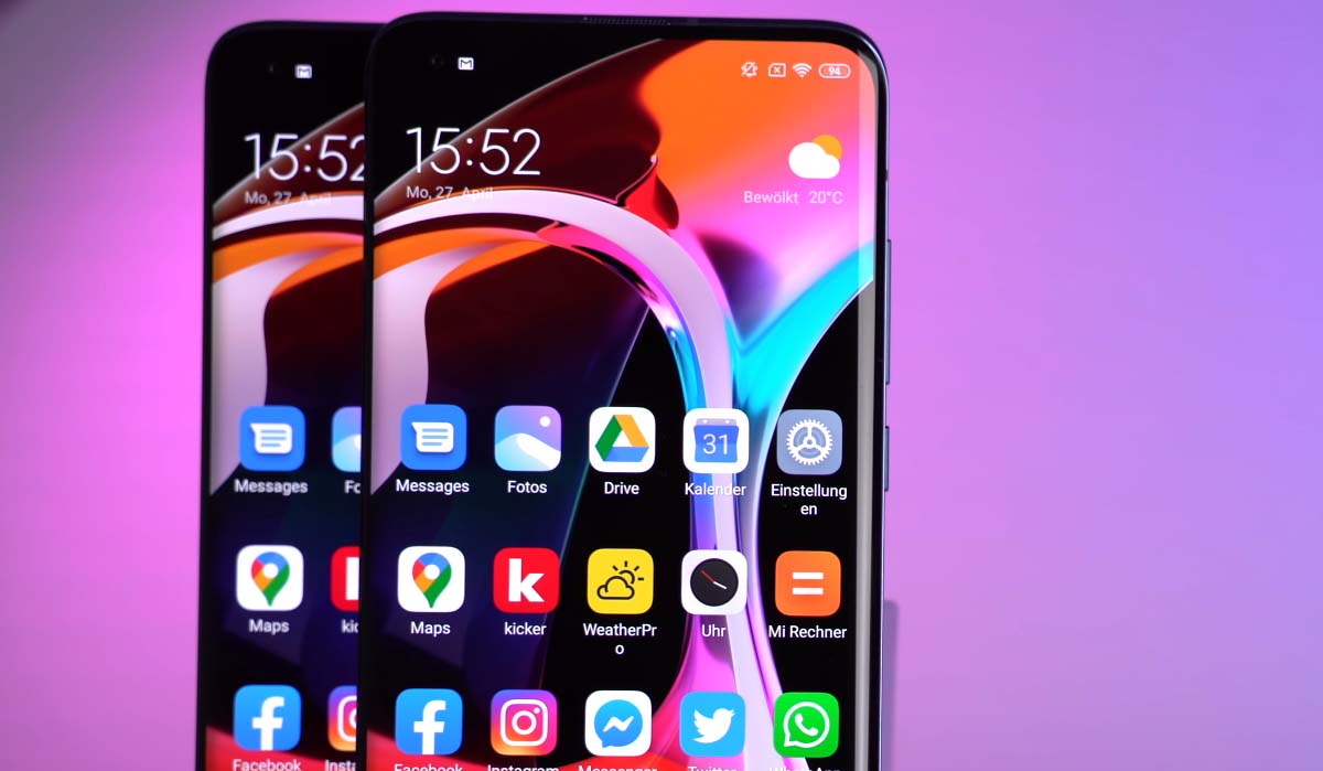 smartfon displej