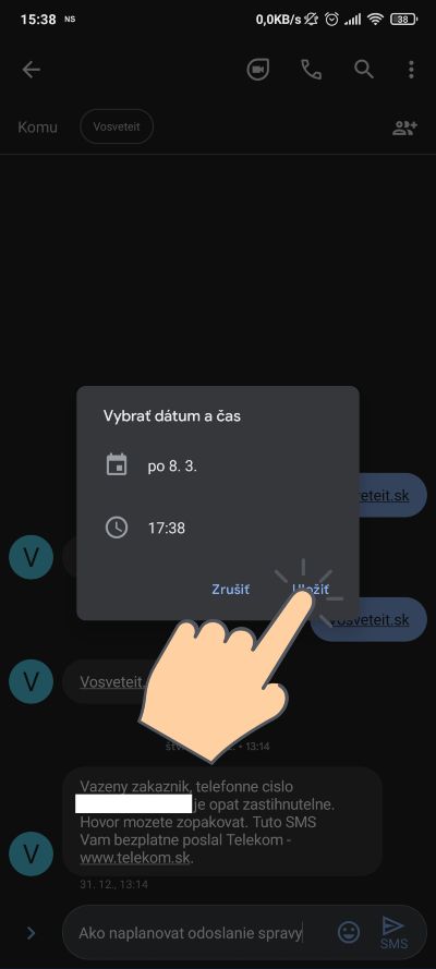 Spravy_naplanovanie odoslania SMS_3
