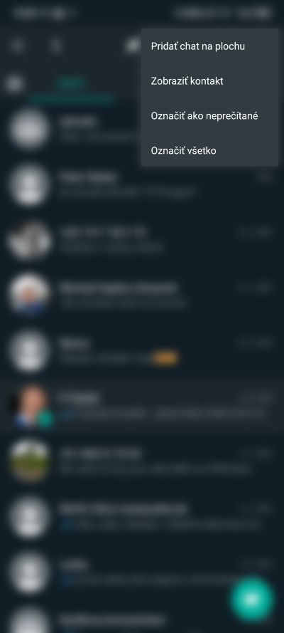 WhatsApp pridanie konverzacie na plochu_1