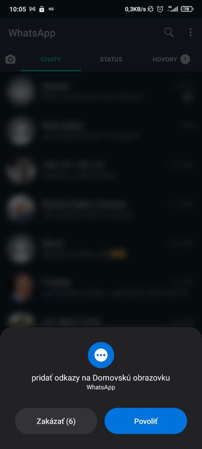 WhatsApp pridanie konverzacie na plochu_2