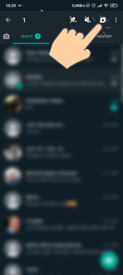 WhatsApp_archivovanie sprav
