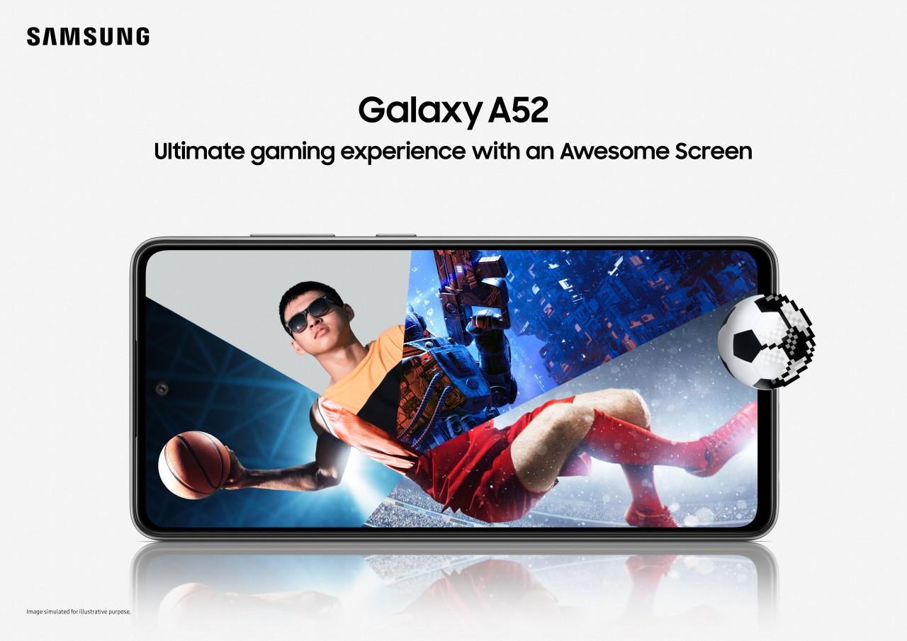 samsung galaxy a 52 displej