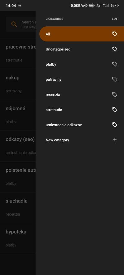 Aktivity manazer pre Android_funkcia vyhladavania_1