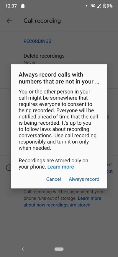 Google Telefon_nahravania hovor_funkcia_2
