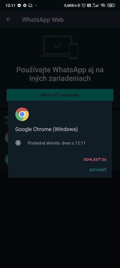 WhatsApp_Web_odstranenie zariadenia
