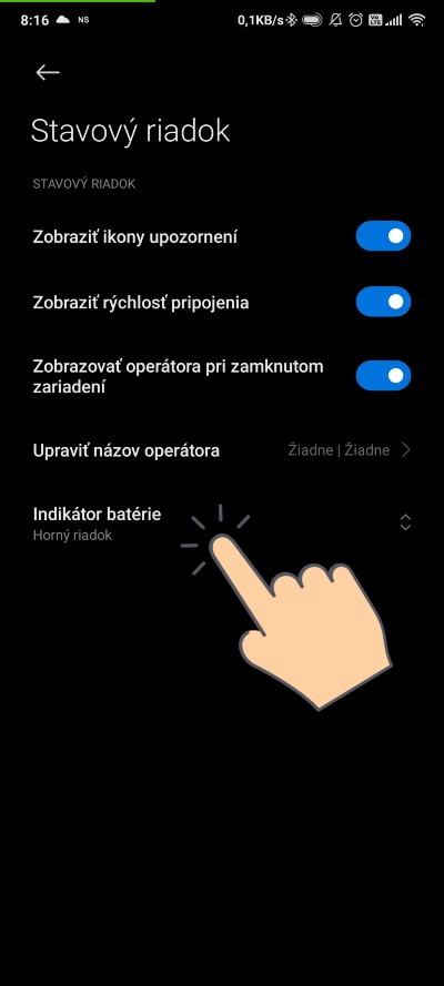 Ako zmenit indikator baterie_Xiaomi_3