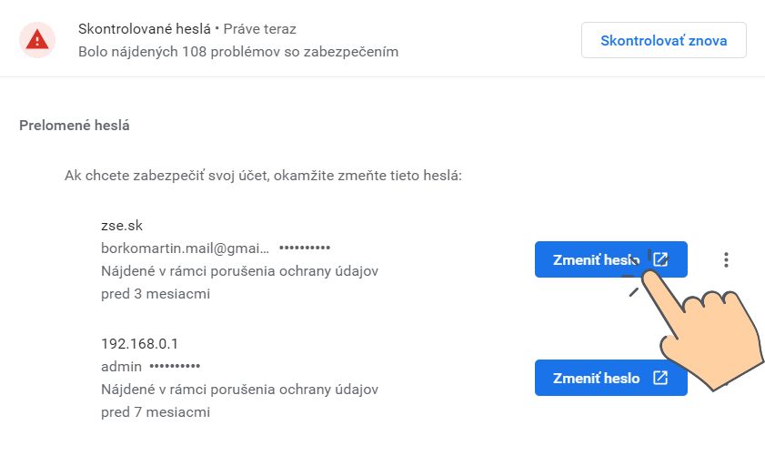 Chrome Spravca hesiel_prelomene prihlasovacie udaje_2