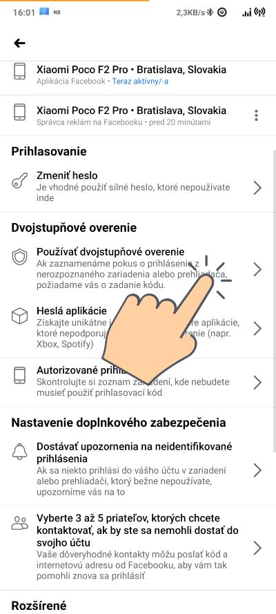 Dvojstupnova autentifikacia_facebook_ako zapnut_1