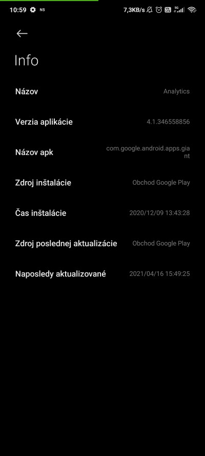 Informacia o datume nainstalovania softwaru_2