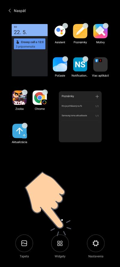 Pridanie widgetu_Bluetooth skratka_1