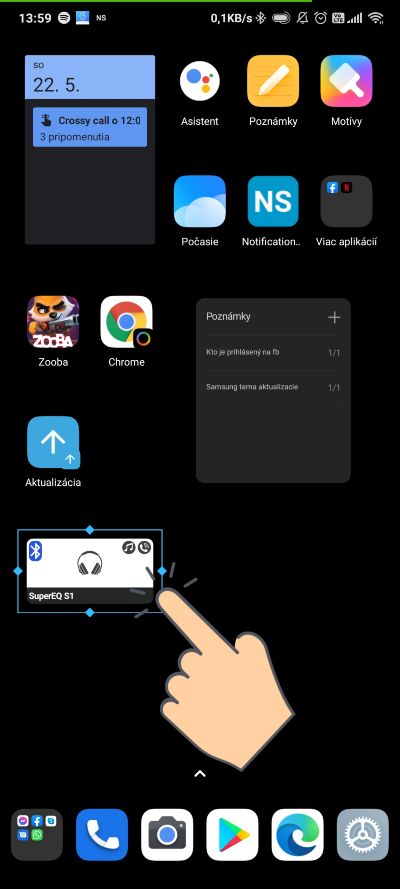 Pridanie widgetu_Bluetooth skratka_5