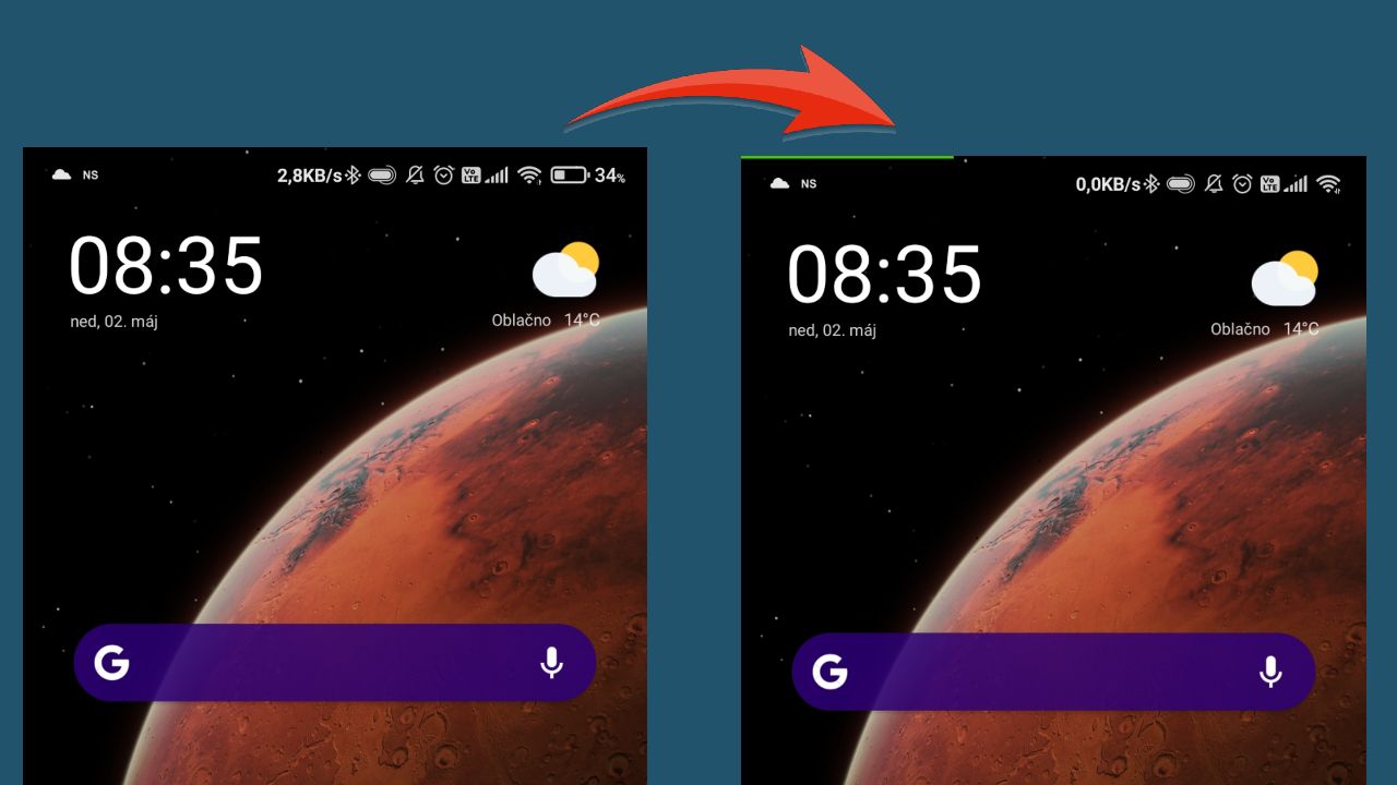 Xiaomi_ako zmenit indikator baterie