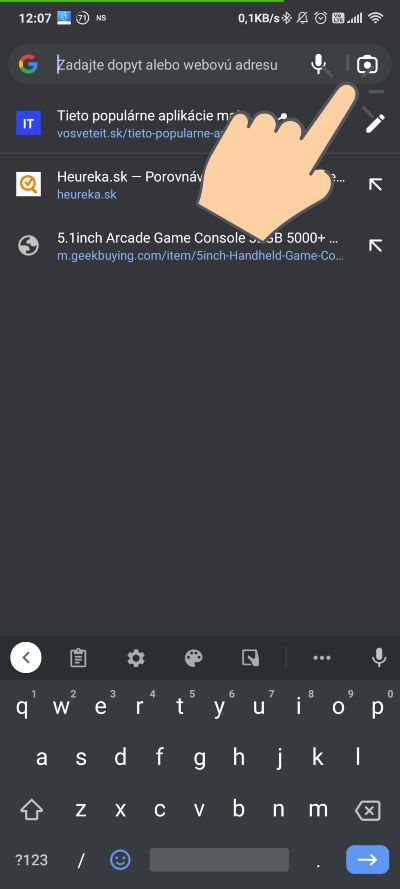 Google Chrome_Beta_integracia sluzby Google Lens_1