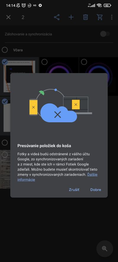 Google Fotky_funkcia kosa