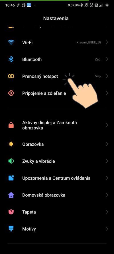 Zdielanie WiFi internetu cez Bluetooth_2