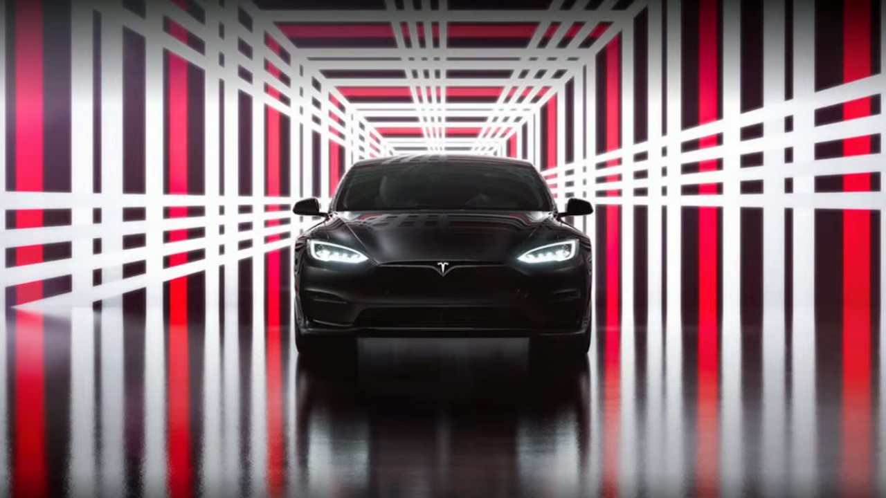 tesla model s plaid ilustracny
