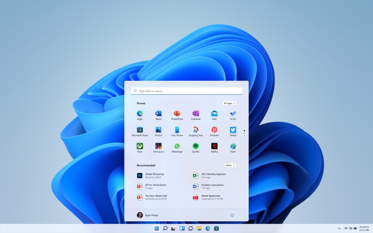 windows 11 ponuka start 2