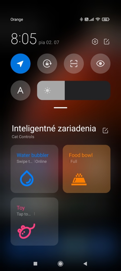 Android 11 Easter Egg Centrum ovládania Xiaomi