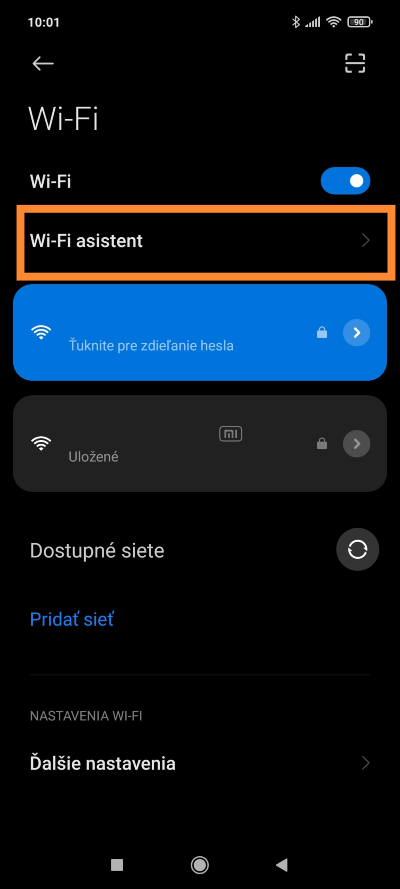 WiFi extrémny režim Xiaomi