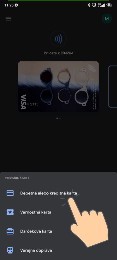 NFC platby mobilom_ako pridat kartu_2