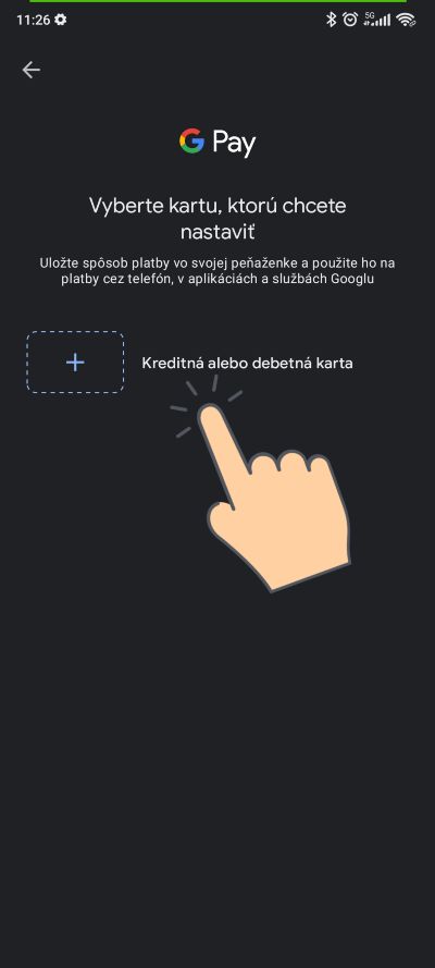 NFC platby mobilom_ako pridat kartu_3