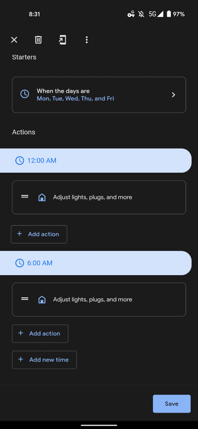 Google Asistent Daylong Routines