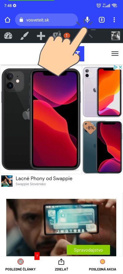 Google Chrome 92_aktivovanie tlacidla hlasoveho vyhladavania_2
