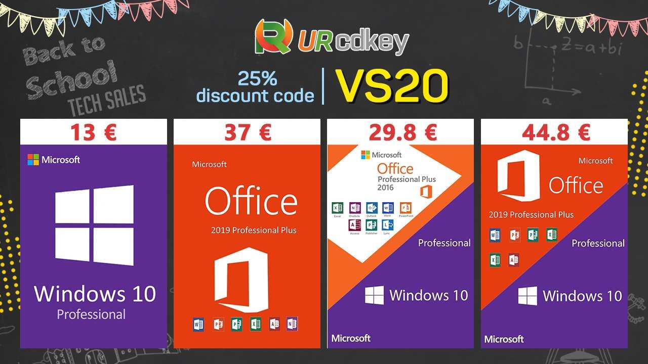 Ponuka Windows klucov a Office