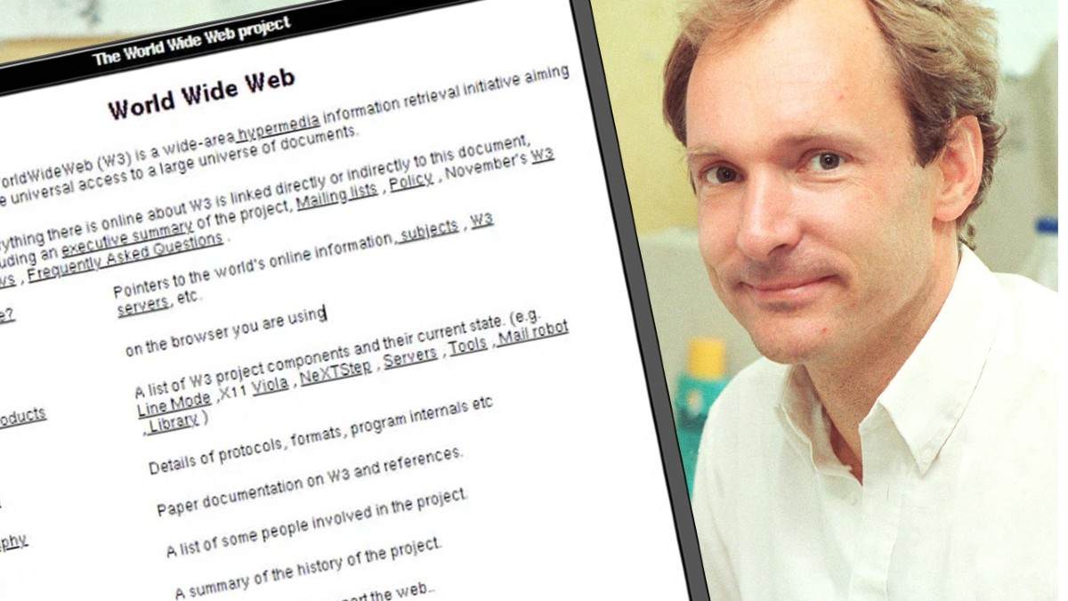 Prv&eacute; webov&eacute; str&aacute;nky_Tim Berners-Lee
