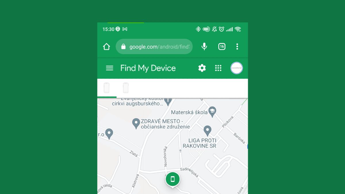 Strateny smartfon