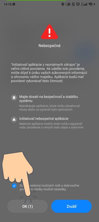 povolit instalaciu z inych zdrojov ako je google play