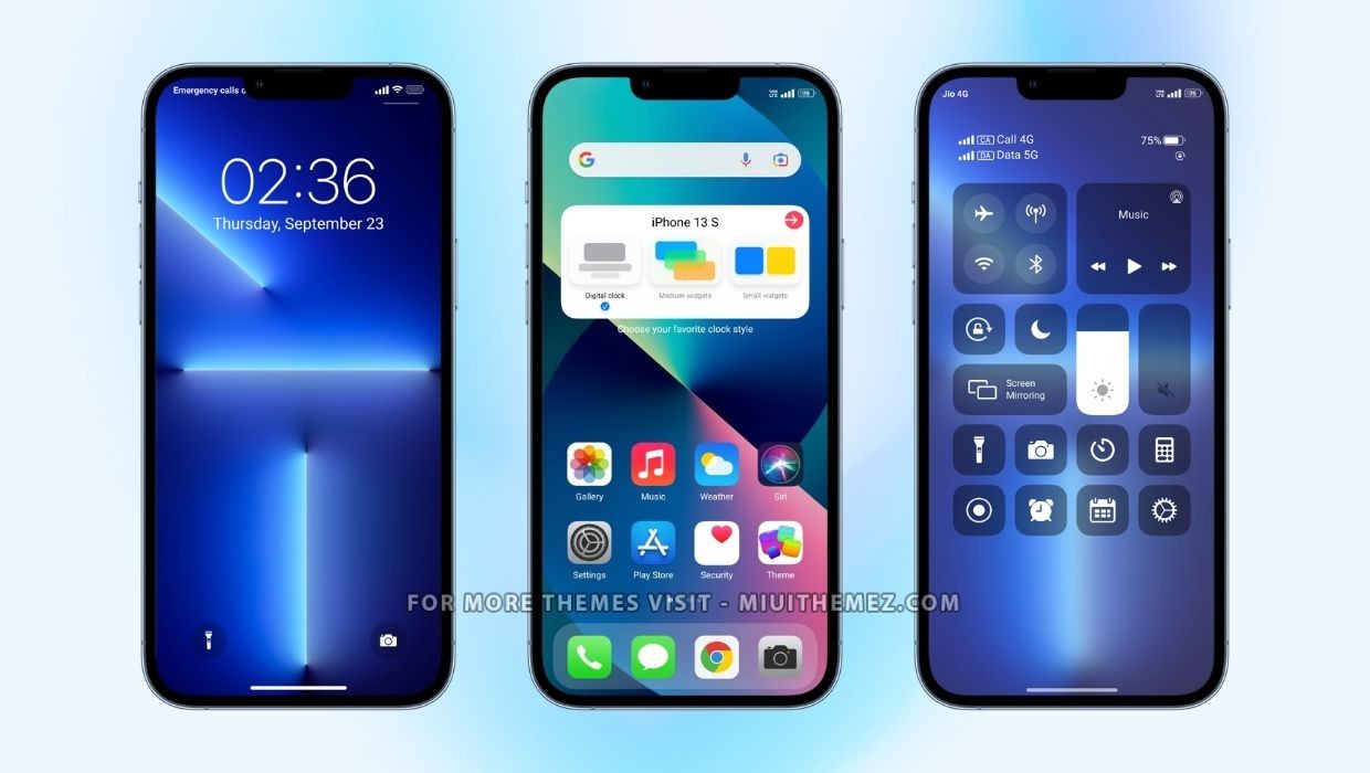 Xiaomi téma iPhone 13