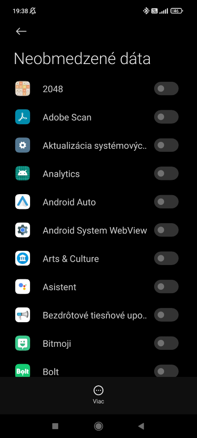 Neobmedzené dáta MIUI