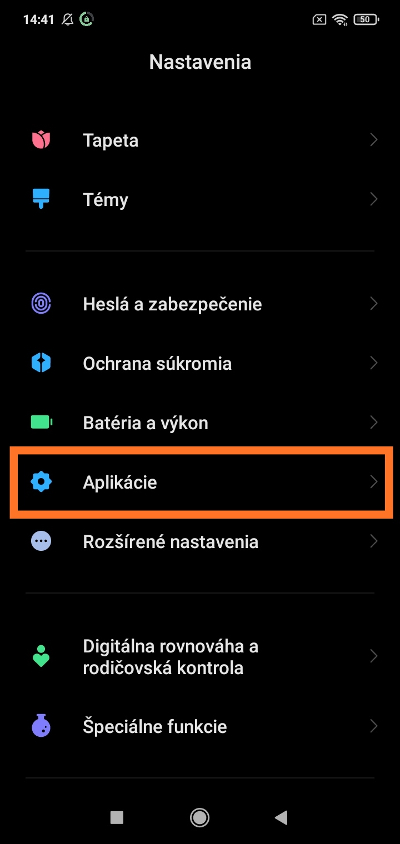 Xiaomi aplikácia downgrade