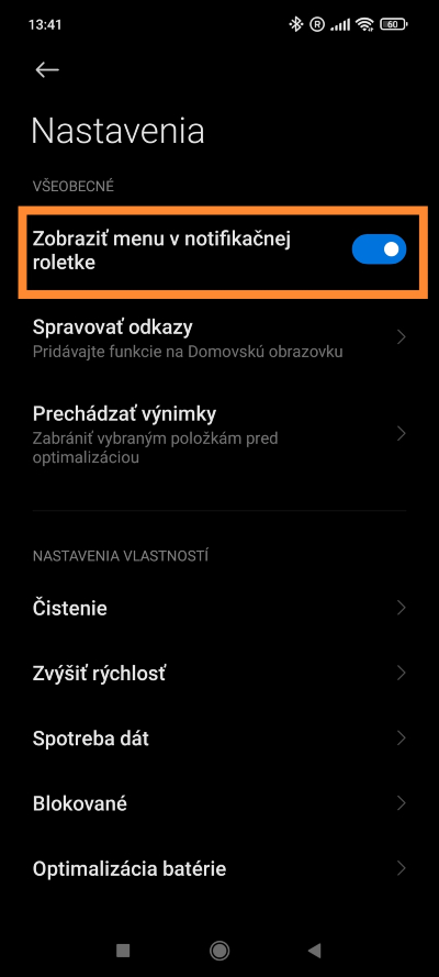 Xiaomi zabezpečenie panel