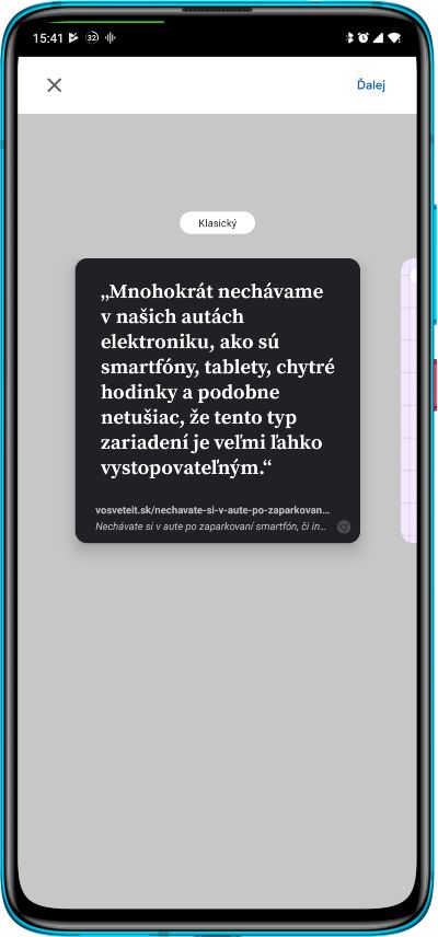 Chrome 93_funkcia vytvarania kariet_4