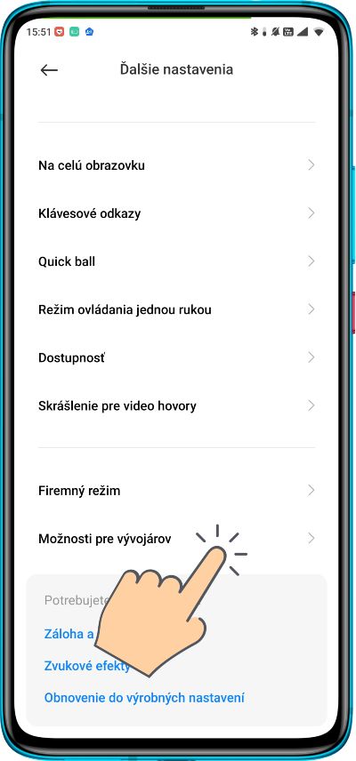 Moznosti pre vyvojarov_MIUI 3