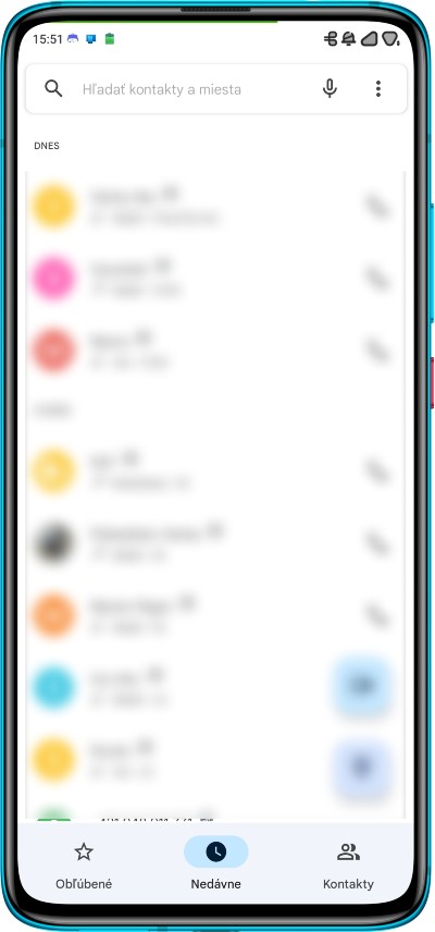 P Tempio tema_vstavana aplikacia Telefon