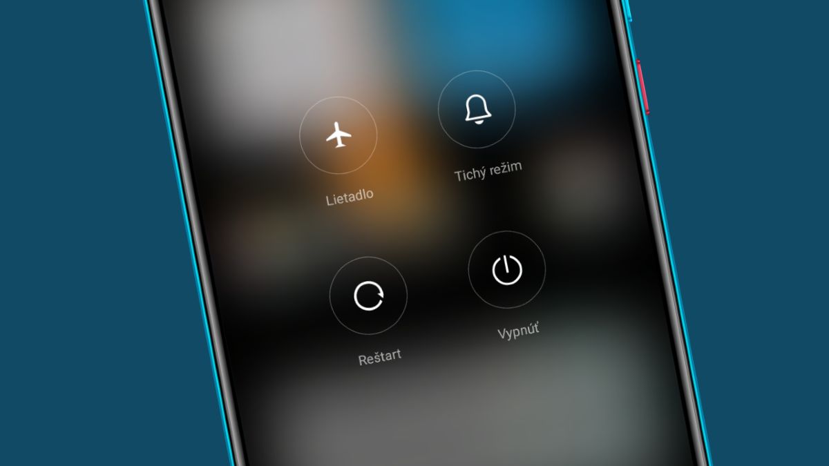 Smartfon restartovanie zariadenia